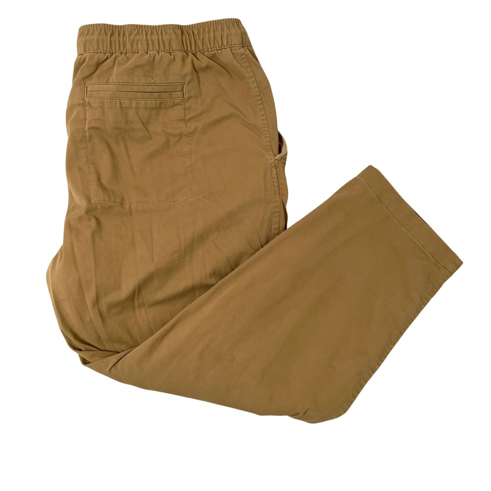 LL Bean Flannel Lined Chino Pants Mens XXL Brown Standard Fit Winter‎ Outdoor